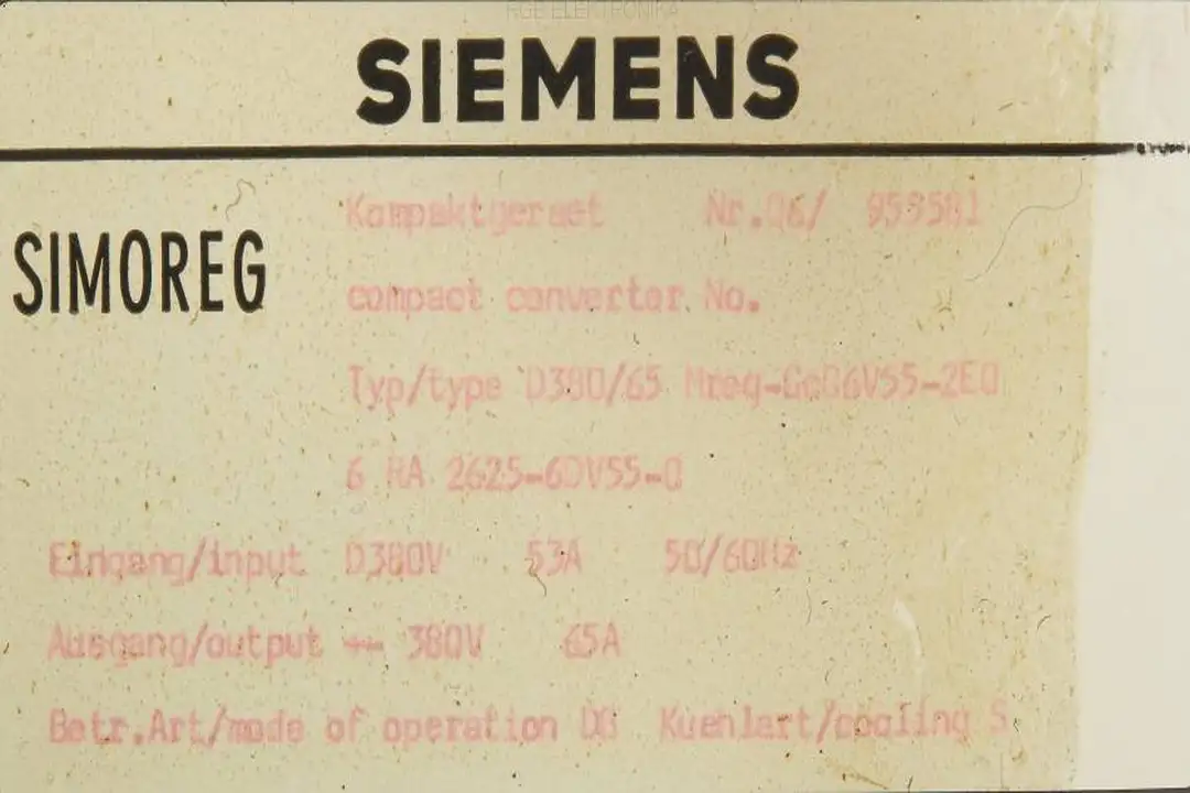 6 RA 2625-6DV55-0 SIEMENS