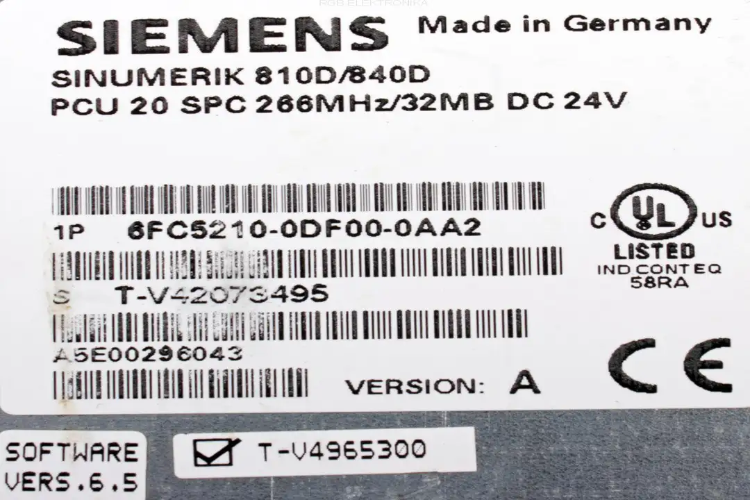 6FC5210-0DF00-0AA2 SIEMENS