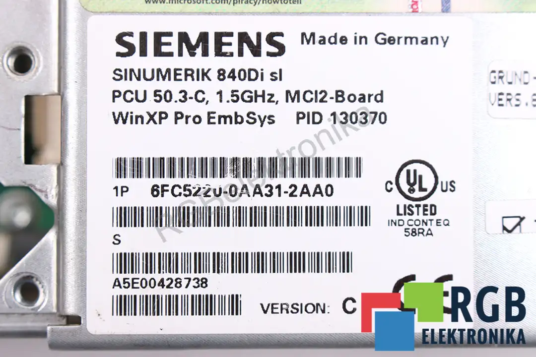 6FC5220-0AA31-2AA0 SIEMENS