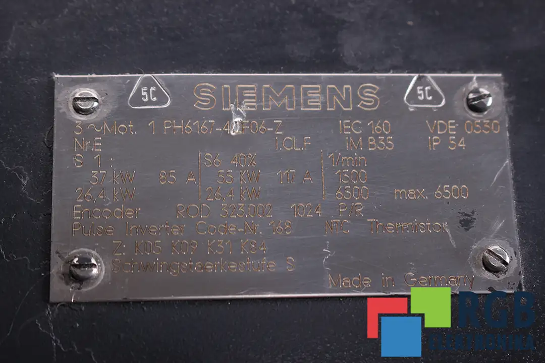 1PH6167-4CF06-Z Z:K05 K09 K31 K84 SIEMENS