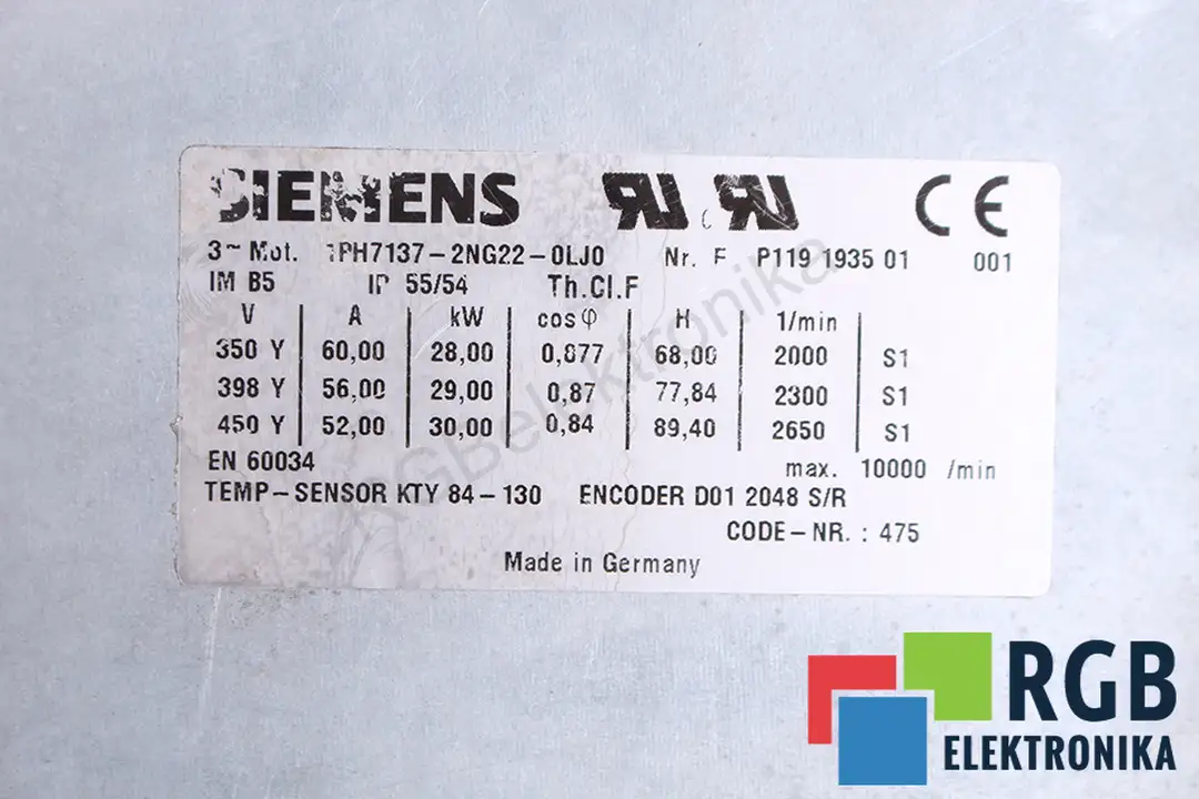 1PH7137-2NG22-0LJ0 SIEMENS