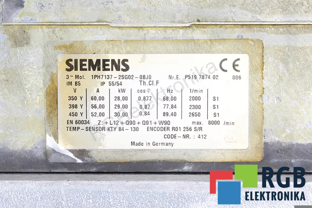 1ph7137-2sg02-0bj0 SIEMENS oprava