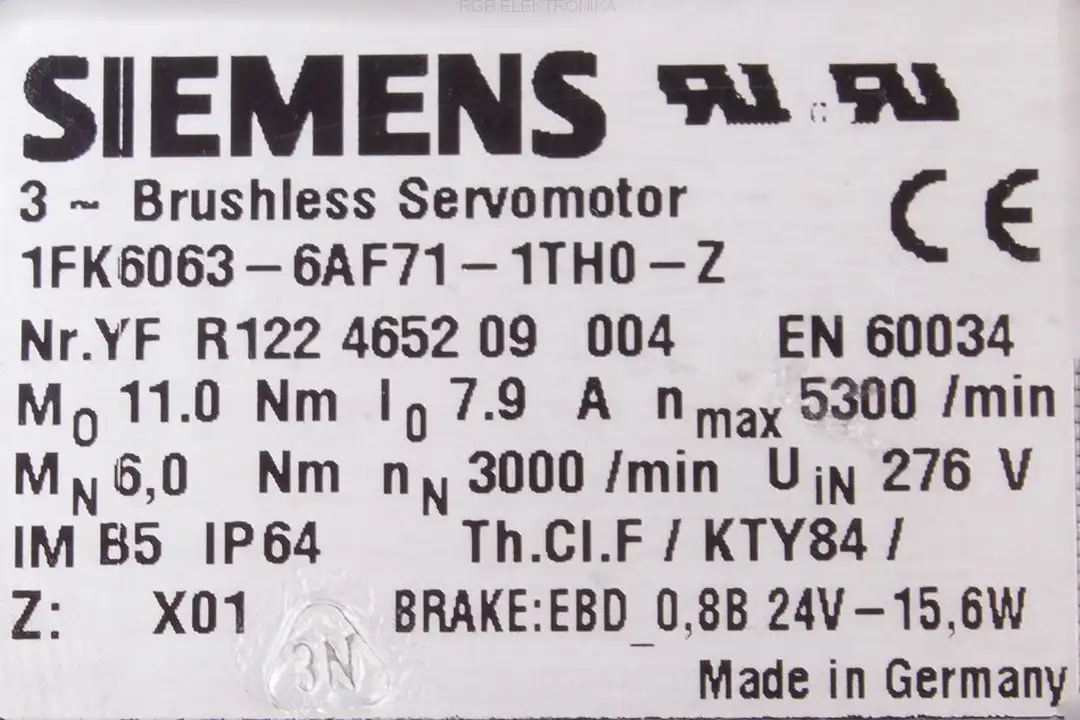 servis 1fk6063-6af71-1th0-z SIEMENS