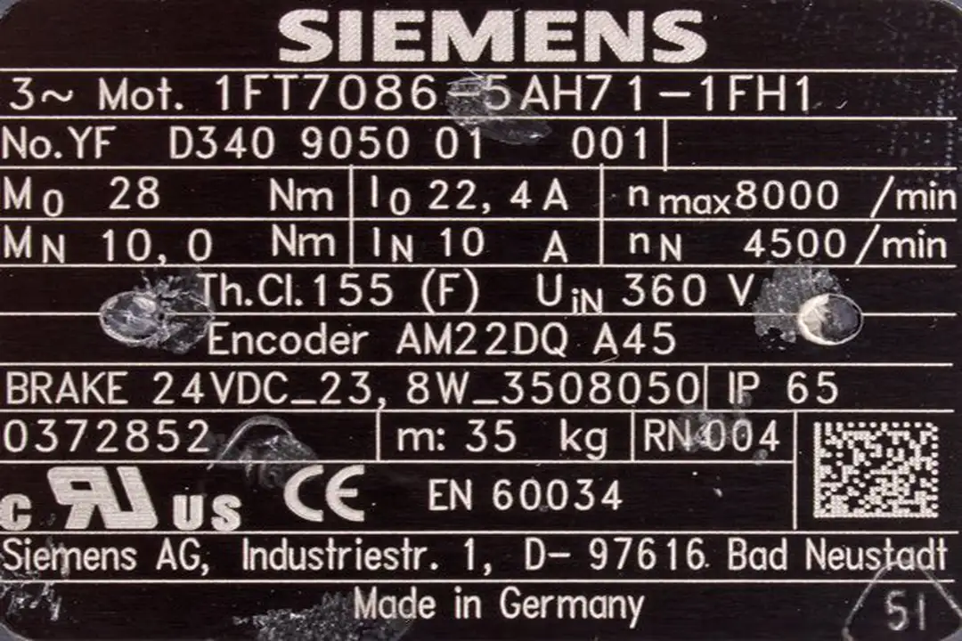 1FT7086-5AH71-1FH1 SIEMENS