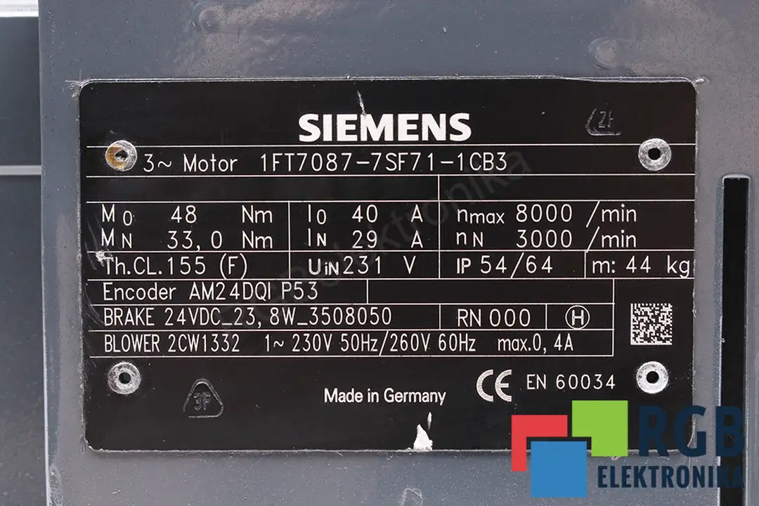 1ft7087-7sf71-1cb3 SIEMENS oprava