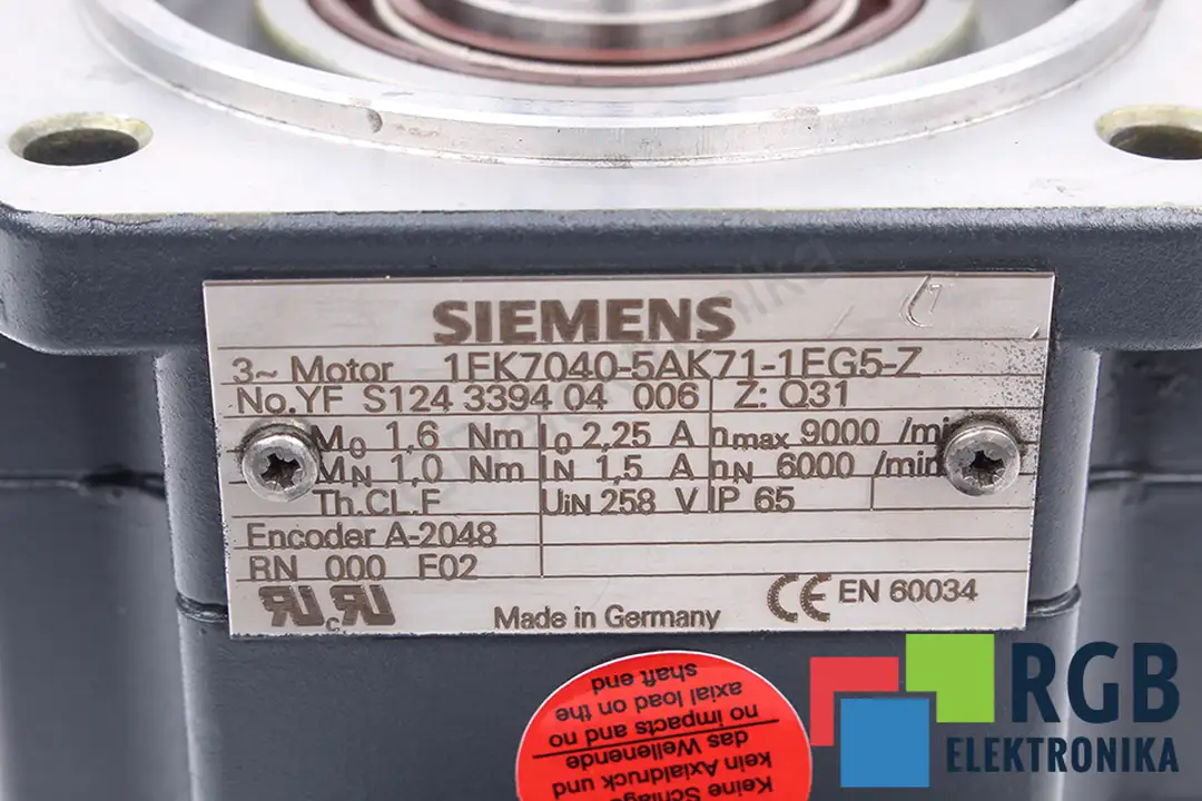 1FK7040-5AK71-1FG5-Z SIEMENS