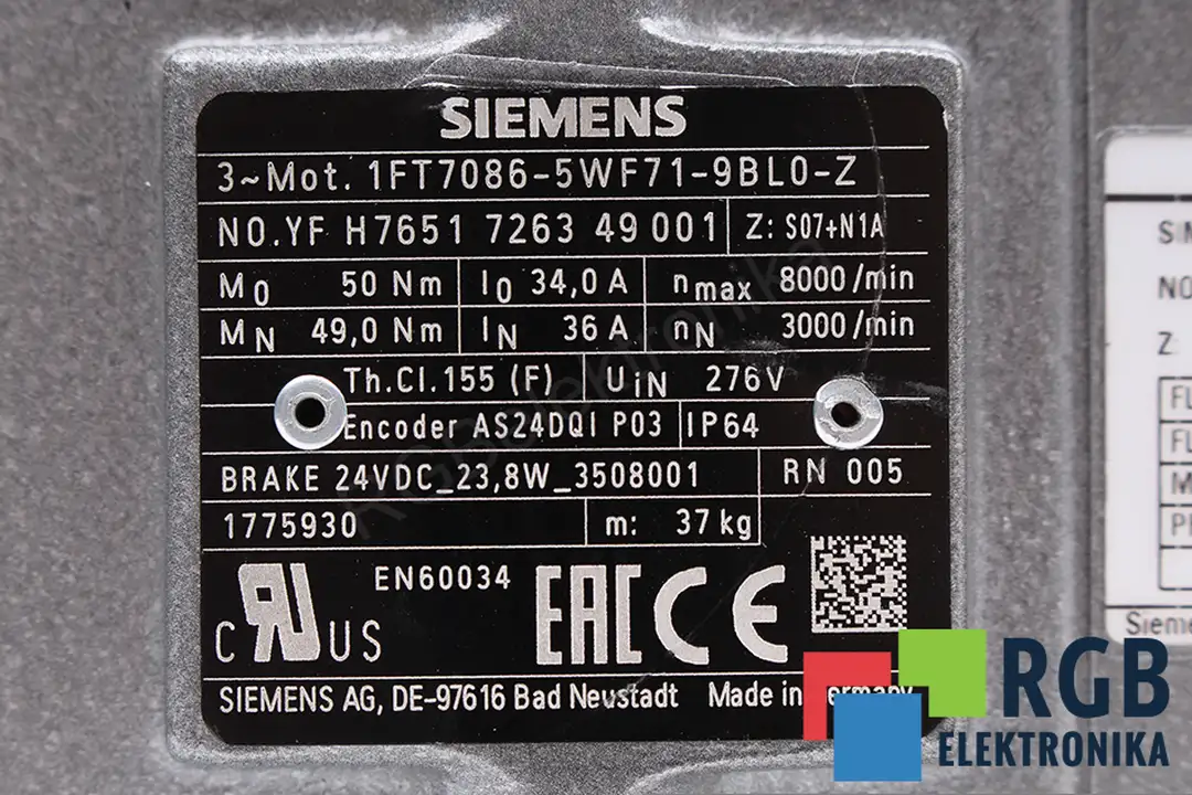 1FT7086-5WF1-9BL0-Z Z: S07+N1A SIEMENS