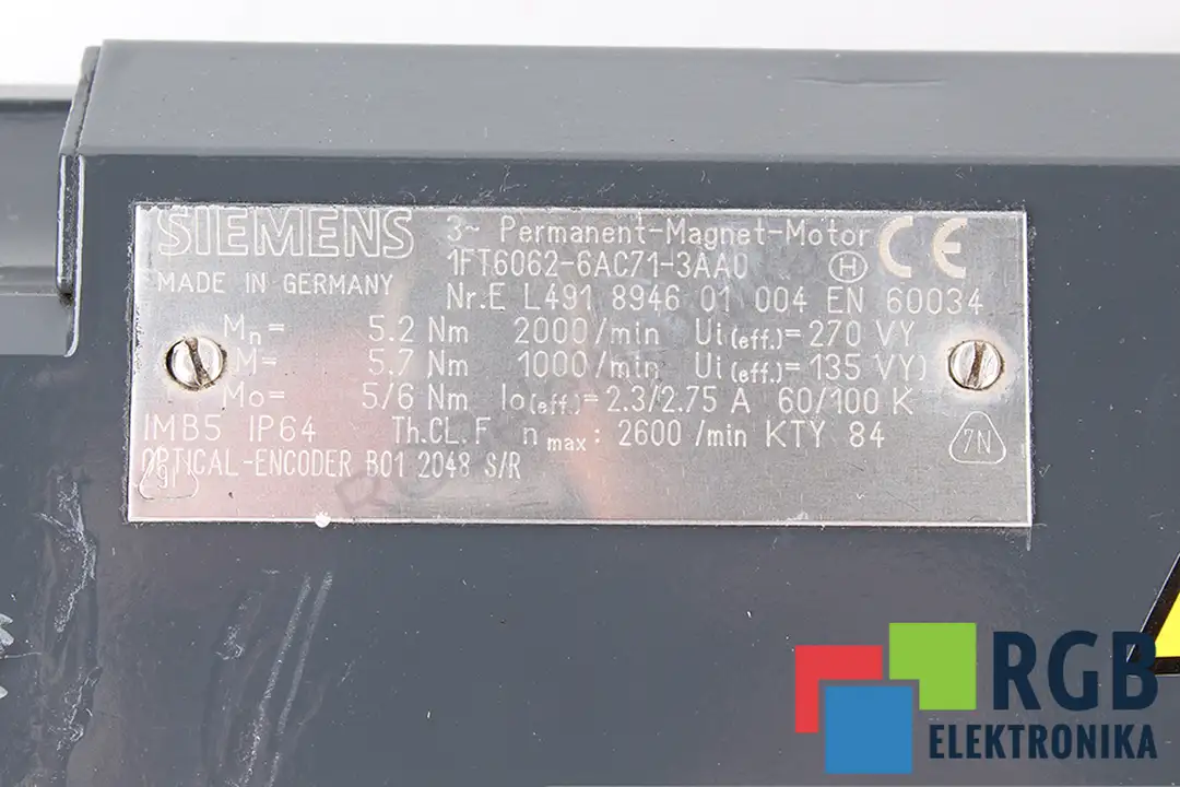 1FT6062-6AC71-3AA0 SIEMENS