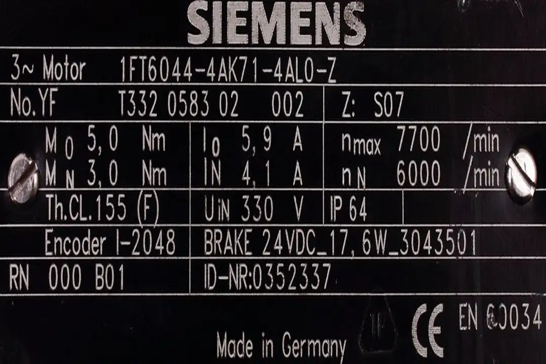 1FT6044-4AK71-4AL0-Z SIEMENS