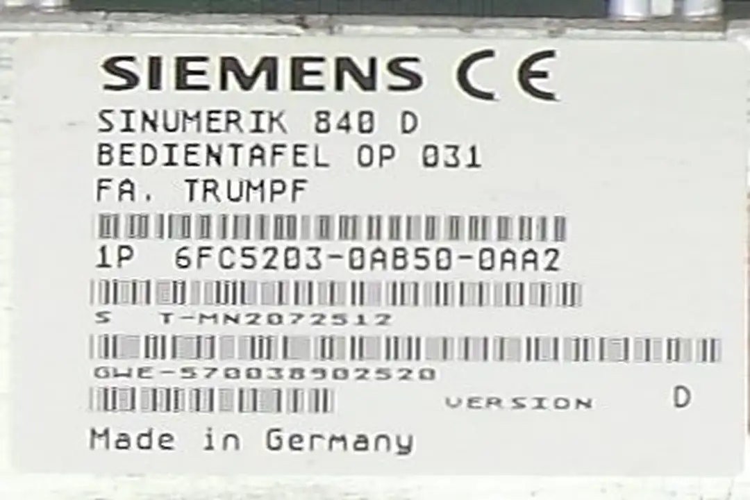 servis 6fc5203-0ab0-0aa2 SIEMENS