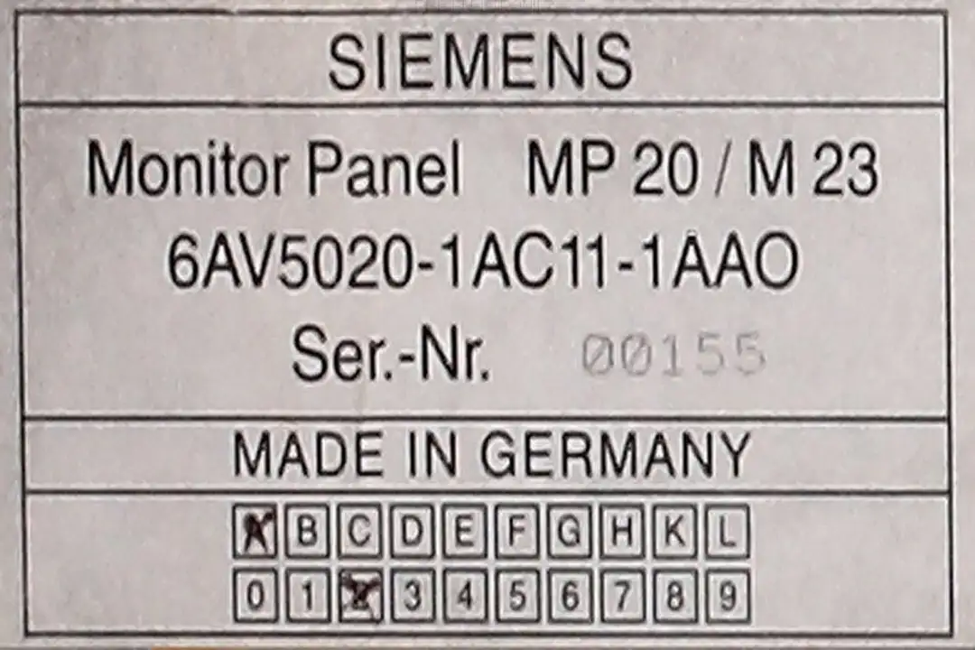 servis 6av5020-1ac11-1aa0 SIEMENS