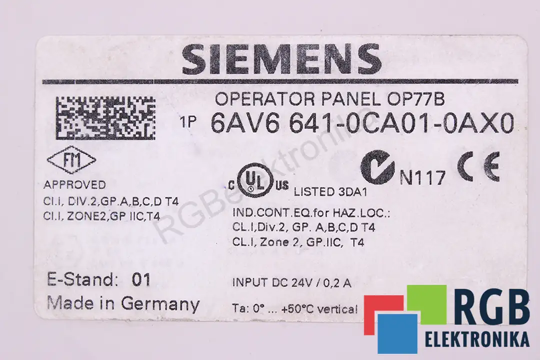 6AV6641-0CA01-0AX0 SIEMENS