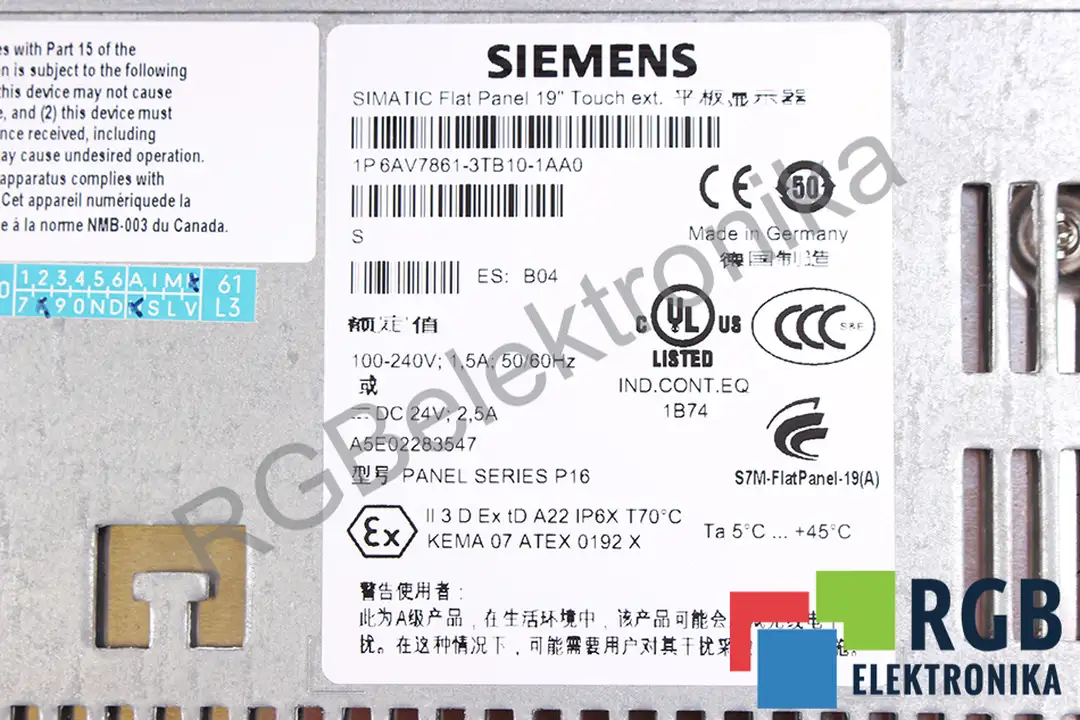 6AV7861-3TB10-1AA0 SIEMENS