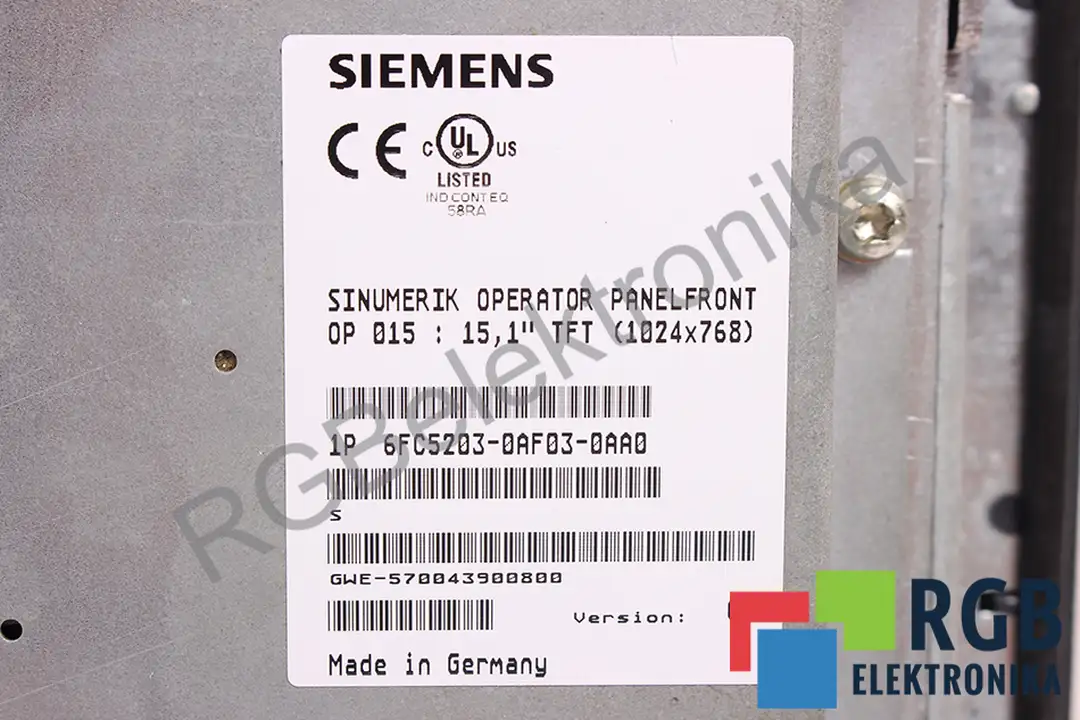 6FC5203-0AF03-0AA0 SIEMENS