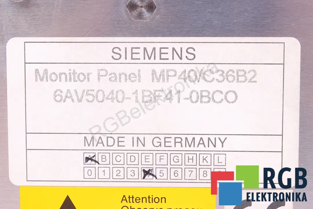 servis 6av5040-1bf41-0bc0 SIEMENS