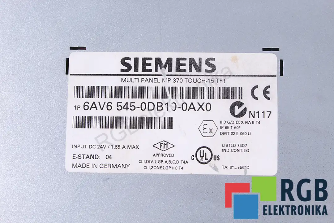 6av6545-0db10-0ax0 SIEMENS oprava