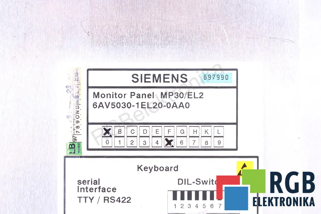 6av5030-1el20-0aa0 SIEMENS oprava