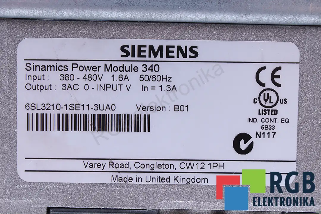 6SL3210-1SE11-3UA0 SIEMENS