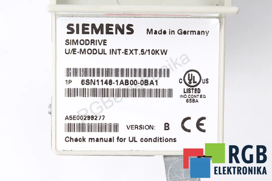 6SN1146-1AB00-0BA1 VER.B SIEMENS