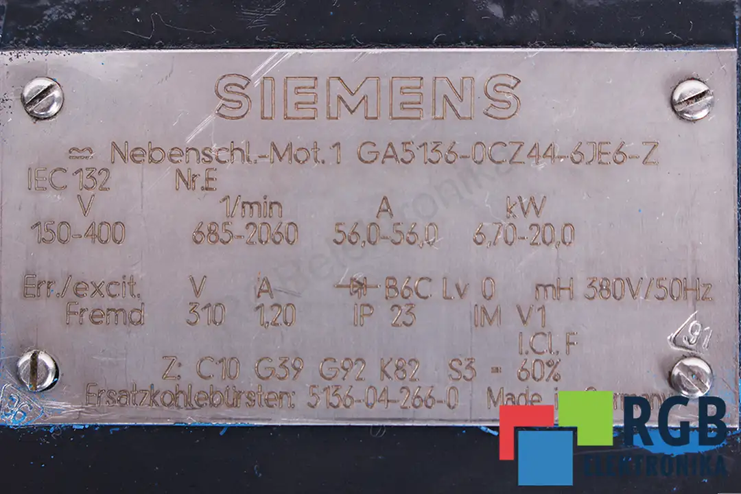 1ga5136-0cz44-6je6-z-z--c10-g39-g92-k82 SIEMENS oprava