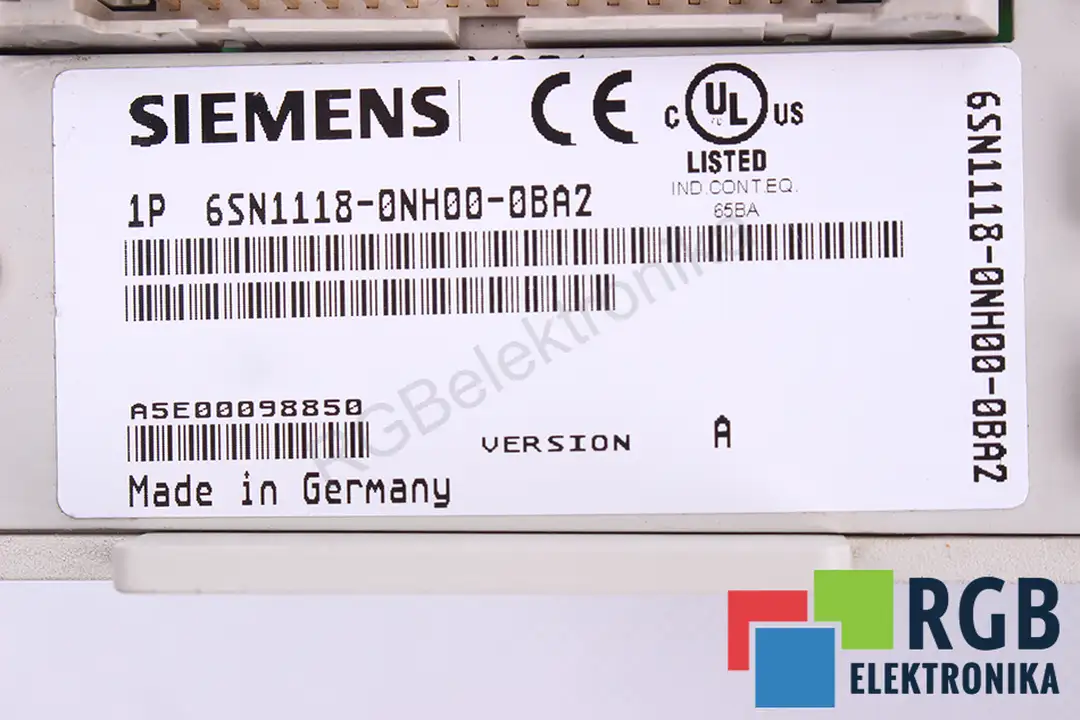 6sn1118-0nh00-0ba2 SIEMENS oprava