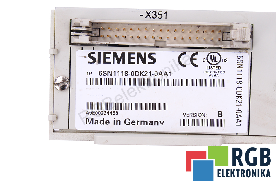 6SN1118-0DK21-0AA1N VER B SIEMENS