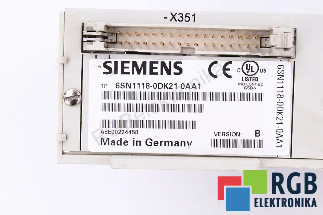 6SN1118-0DK21-0AA1N VER B SIEMENS