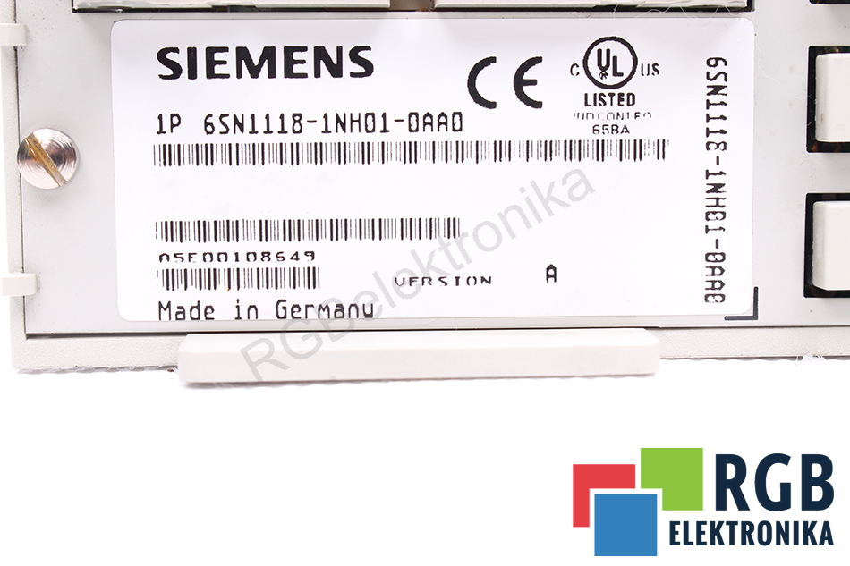 6SN1118-1NH01-0AA0 VER. A SIEMENS