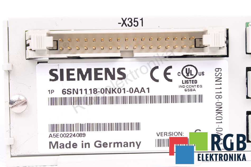 6SN1118-0NK01-0AA1 VER. G SIEMENS