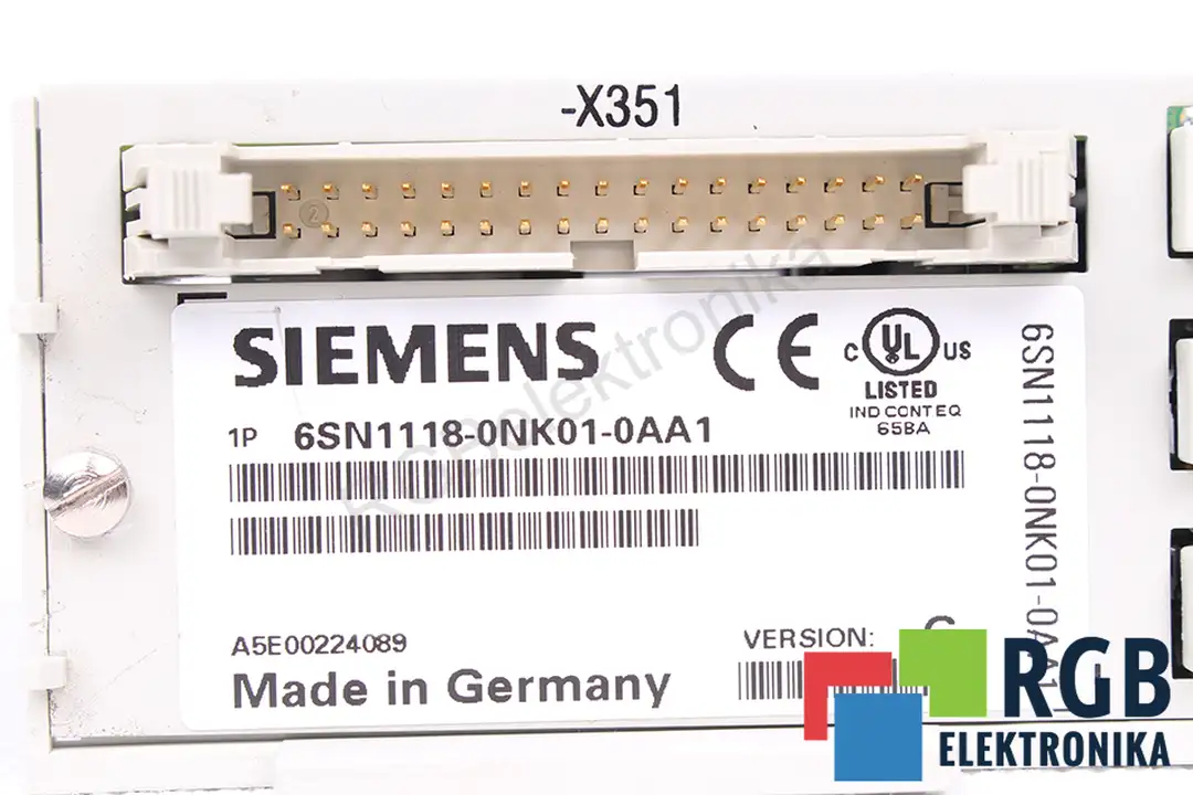 6SN1118-0NK01-0AA1 VER. G SIEMENS