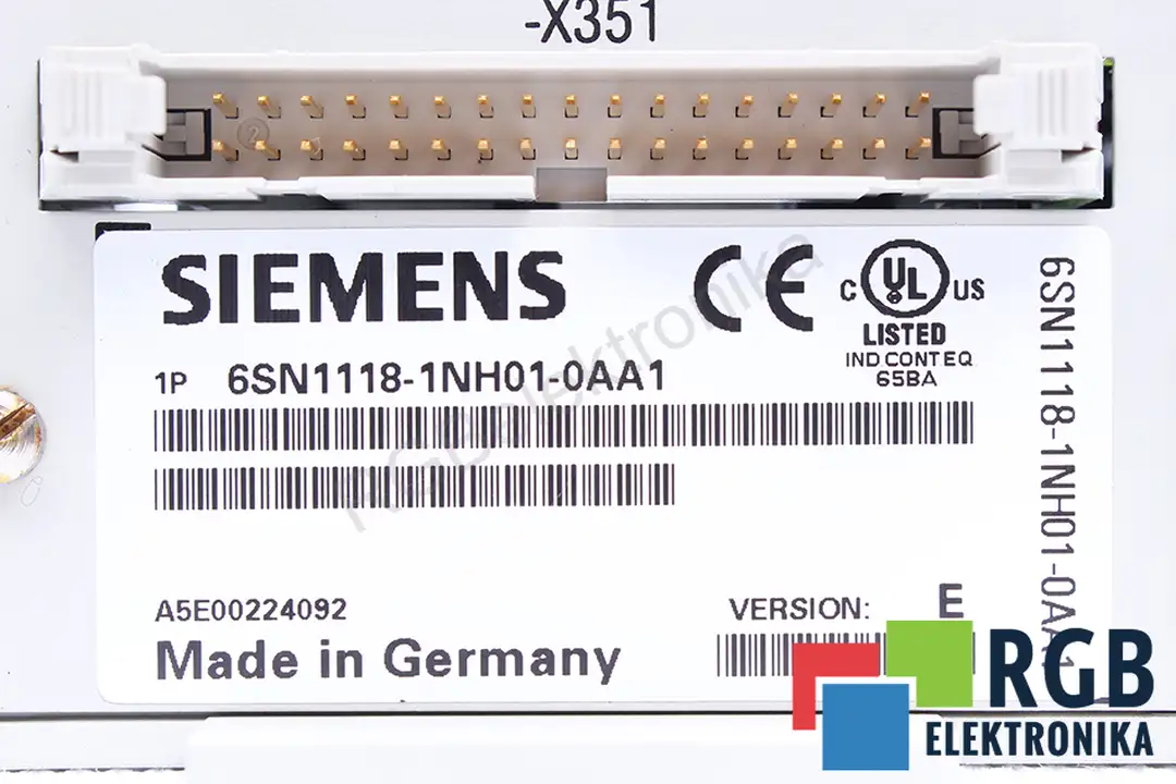 6SN1118-1NH01-0AA1 VER.E SIEMENS