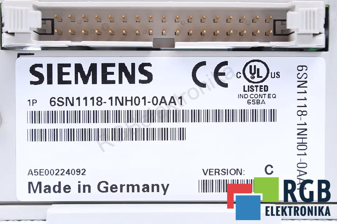 6SN1118-1NH01-0AA1 VER.C SIEMENS