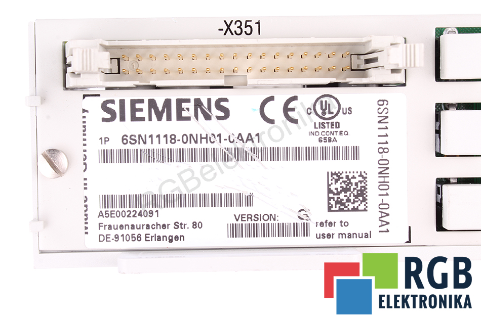 6SN1118-0NH01-0AA1 VER G SIEMENS