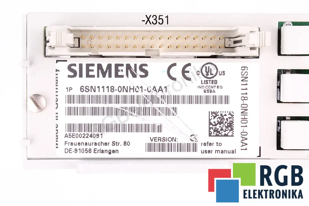 6SN1118-0NH01-0AA1 VER G SIEMENS