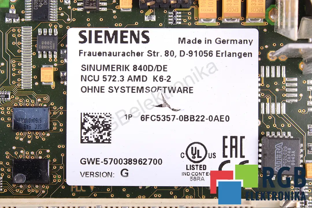 6fc5357-0bb22-0ae0-ver-g SIEMENS oprava