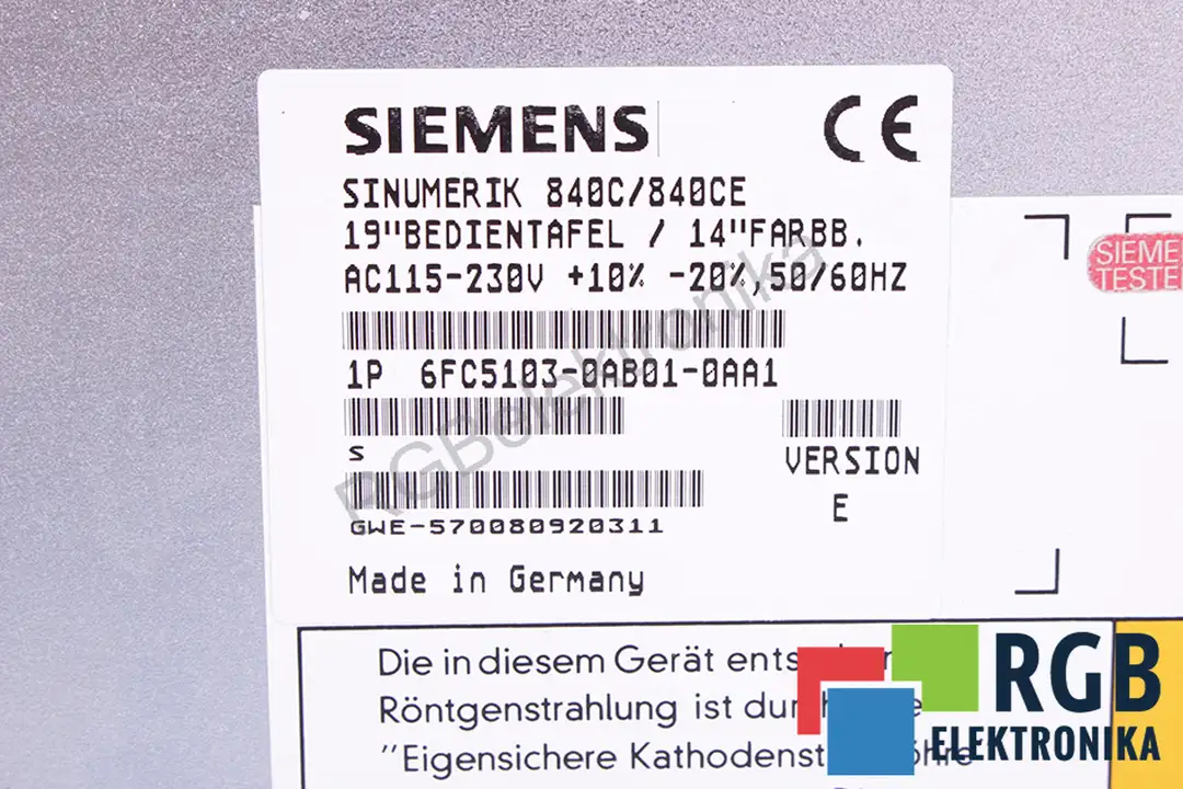 6FC5103-0AB01-0AA1 SIEMENS