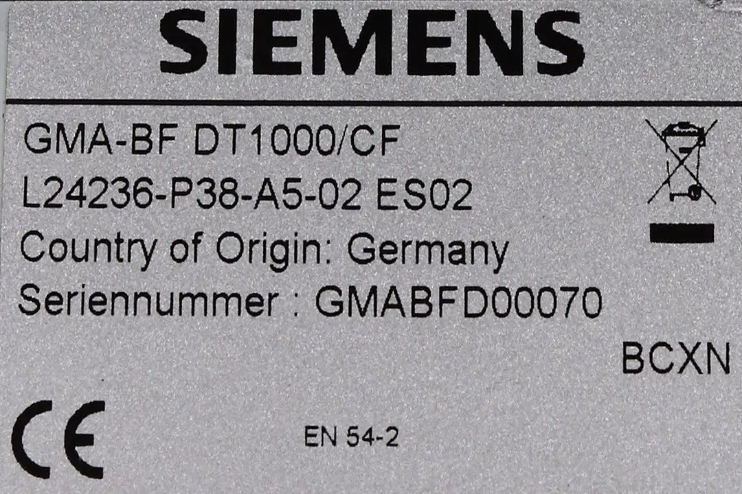 L24236-P38-A5-02 SIEMENS