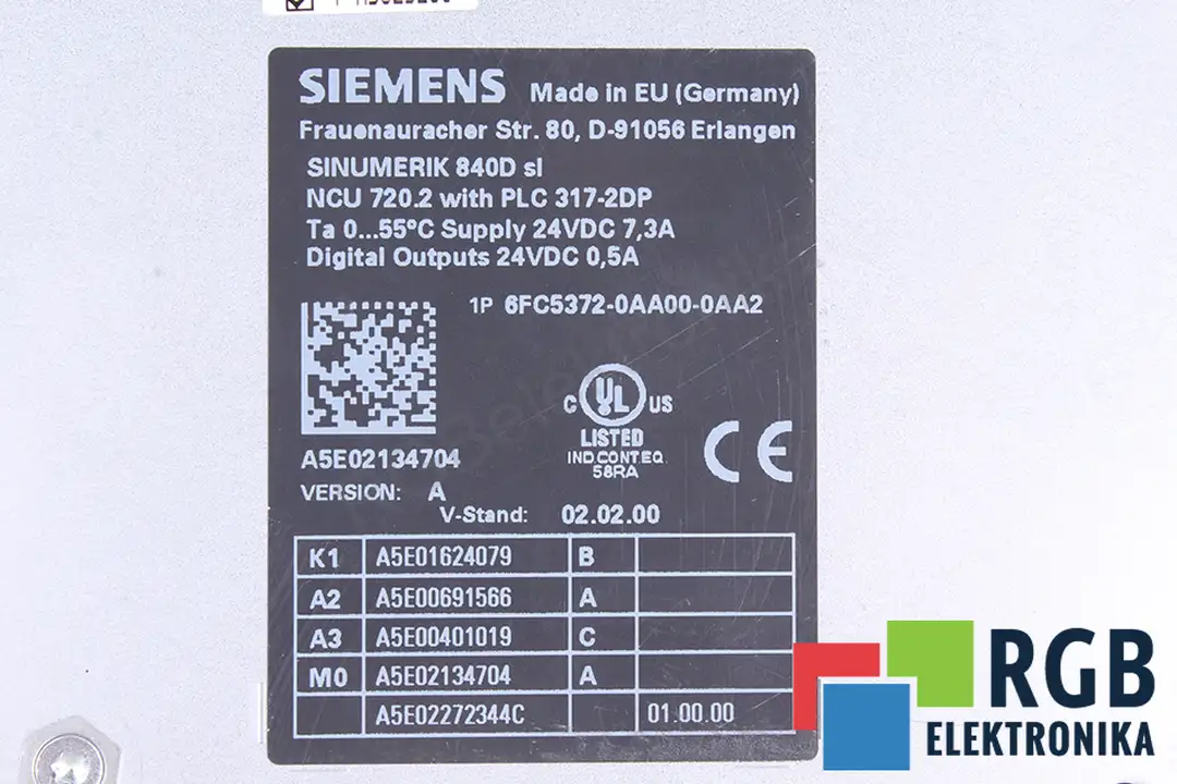 6fc5372-0aa00-0aa2-ver.-a SIEMENS oprava