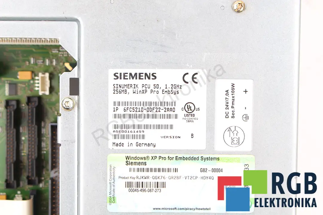 6FC5210-0DF22-2AA0 VER. B SIEMENS