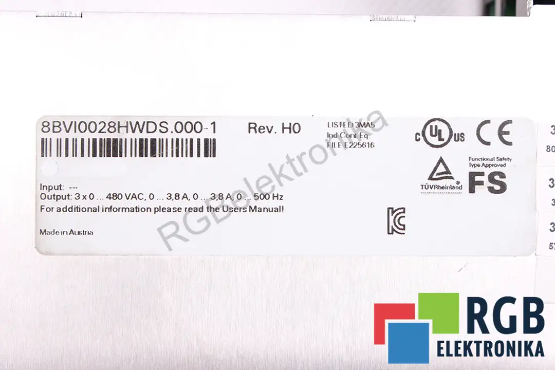 8BVI0028HWDS.000-1 B&R AUTOMATION