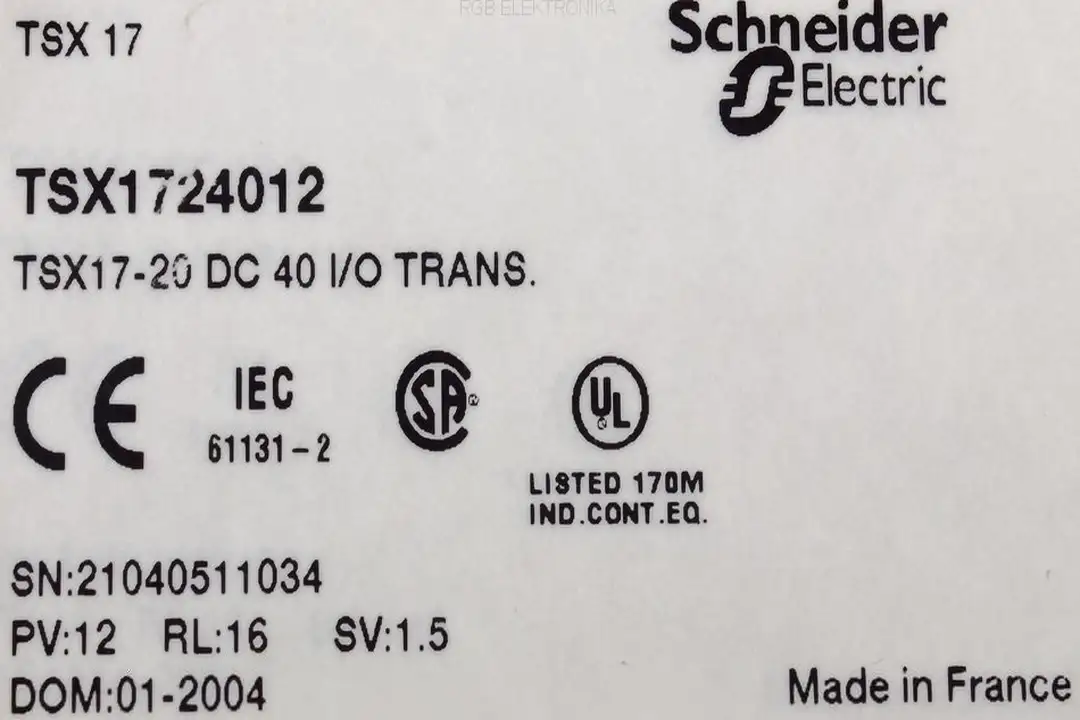 tsx1724012 SCHNEIDER ELECTRIC oprava