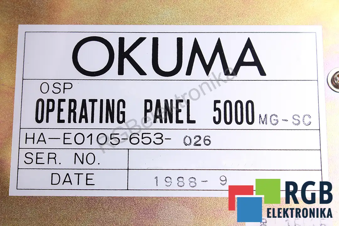 ha-e0105-653-026 OKUMA oprava