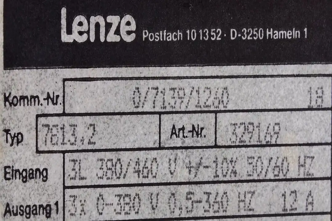 7813.2 LENZE oprava