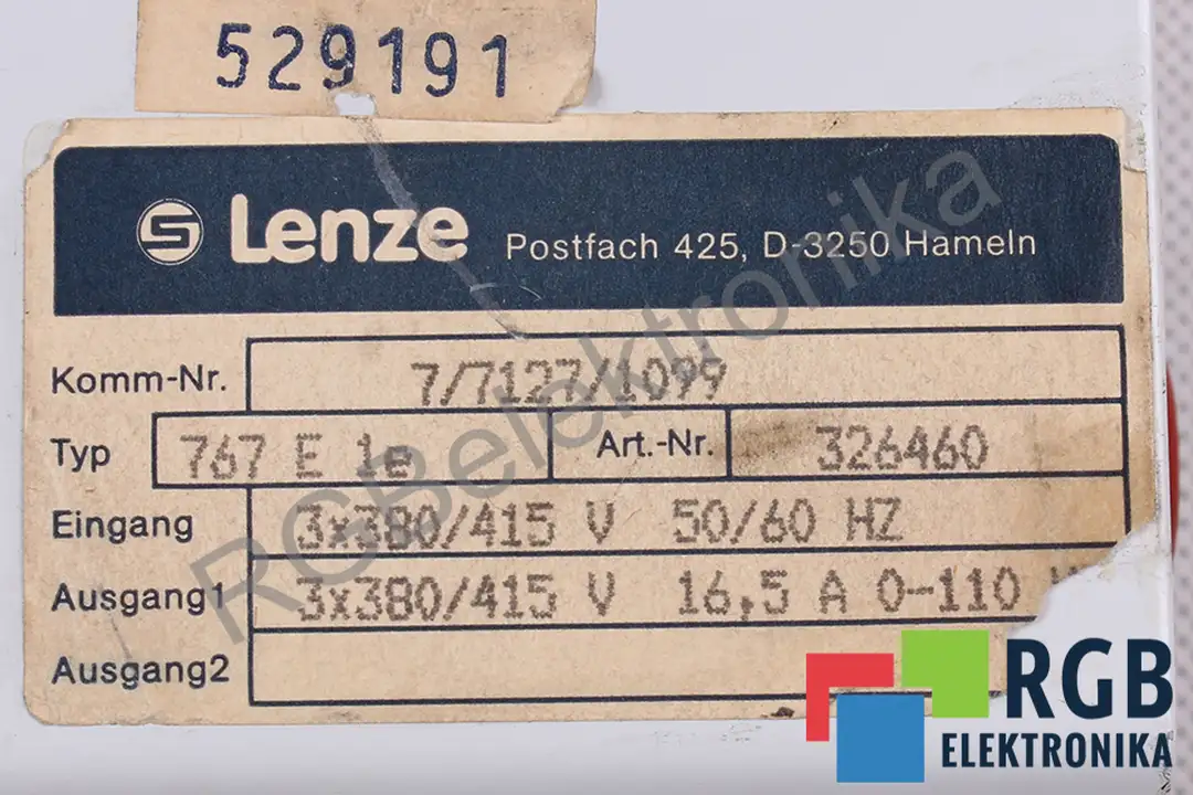 767 E 1E LENZE