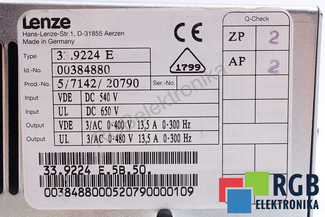 33.9224.E5.B50 LENZE