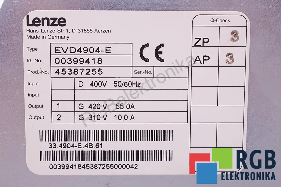 33.4904-E.4B.61 LENZE