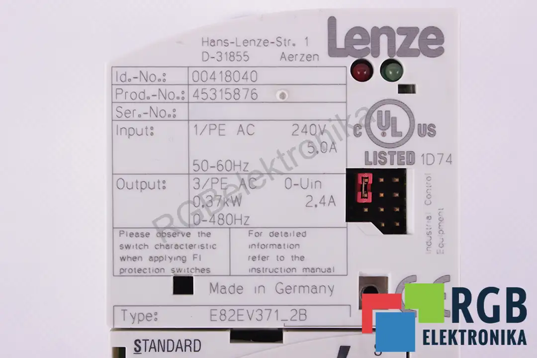 E82EV371_2B LENZE