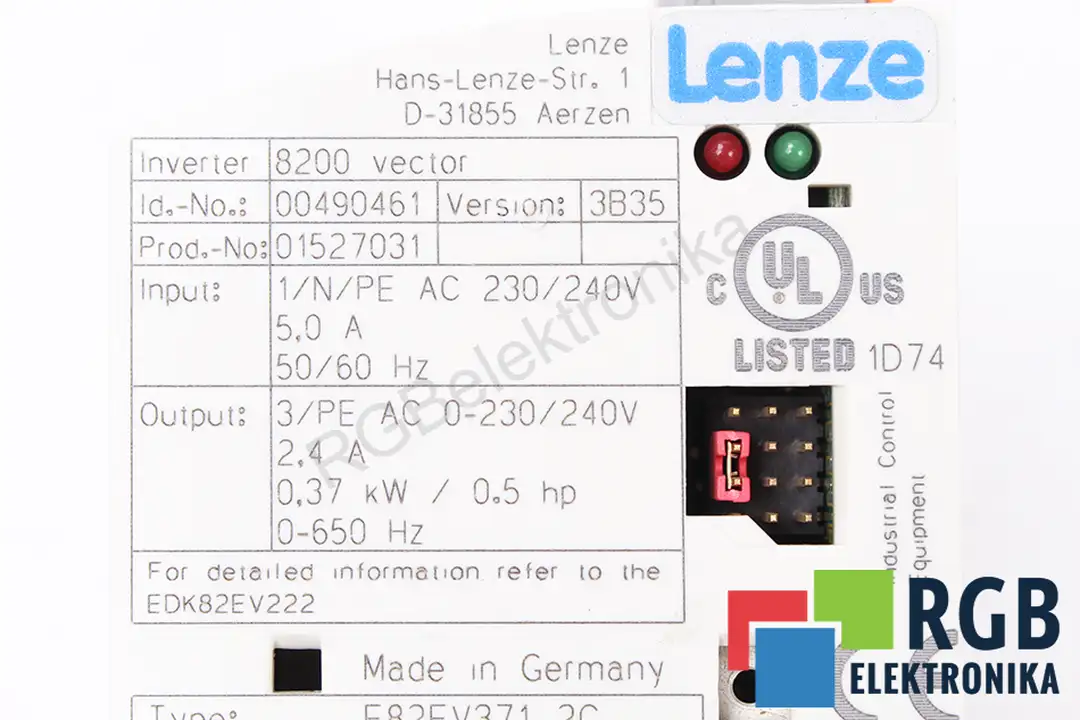 E82EV371_2C 8200 LENZE