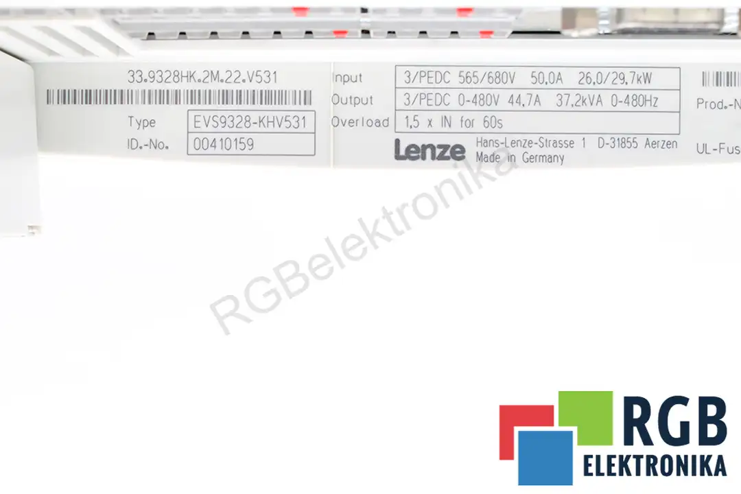 EVS9328-KHV531 LENZE