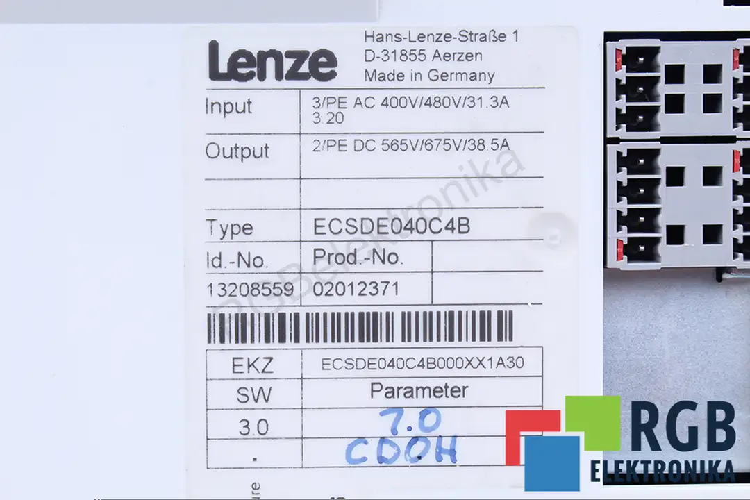 ecsde040c4b LENZE oprava